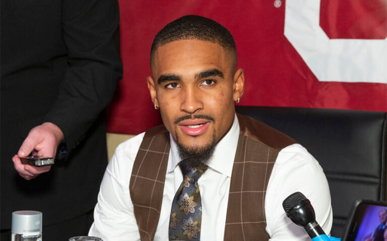 jalen hurts wife bry burrows